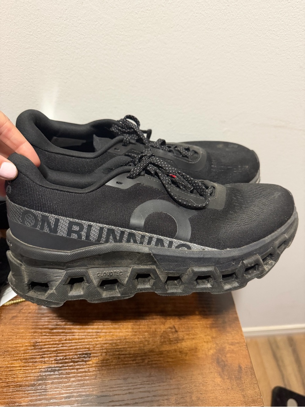 On Running Women's Black Cloudsurfer-Style Running Sneakers